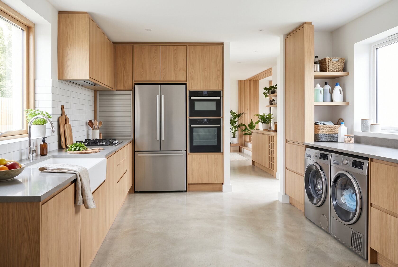 Modern home fully equipped with electrical appliances